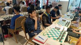 International Chess tournament with rows of participants in March 2026