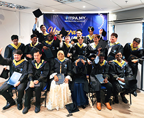 ITPA graduate receiving recognition during the ceremony