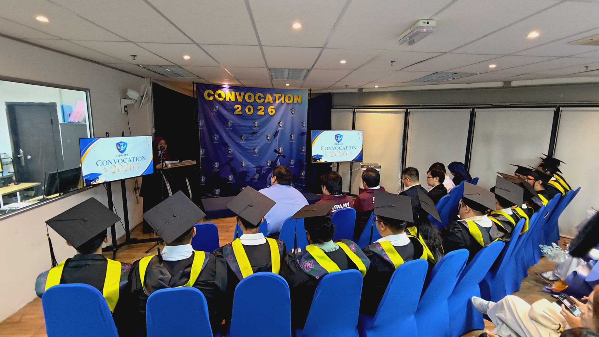The ceremony hall during ITPA Convocation 2026