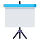 Portable projector screen