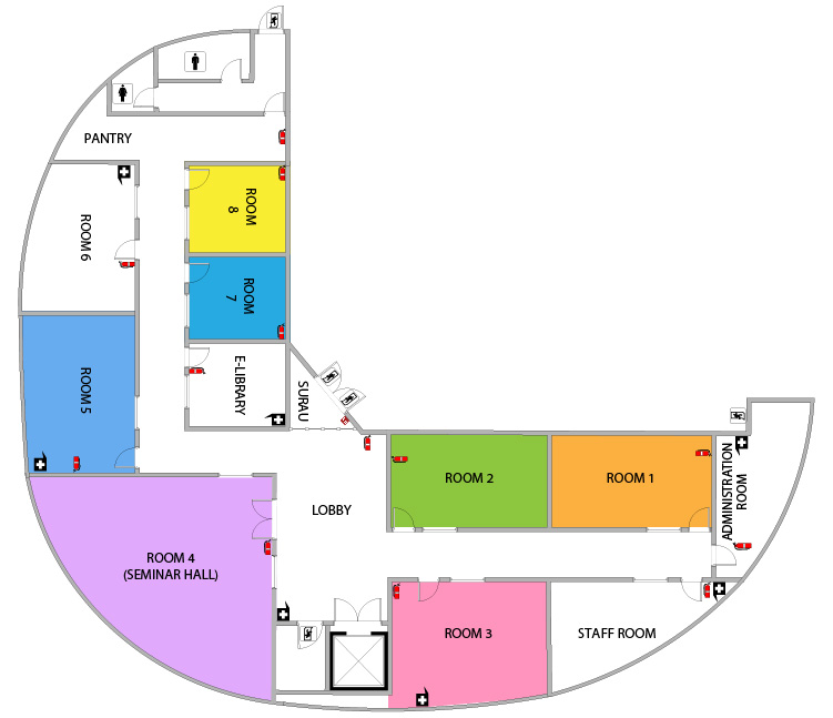 ITPA Penang training-room floor plan